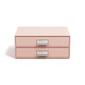 Miniatyrbillede 3 af 5: Skrivbordsbyrå med 2 lådor håller A4 Dusty Pink Bigso Box of Sweden