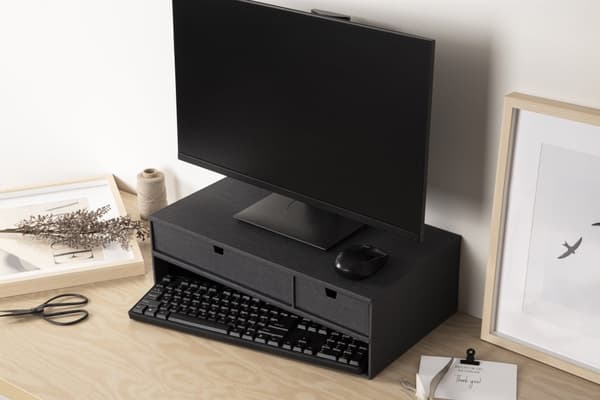 Laptopstøtte Ted med oppbevaring Black 48,5x26x15cm Bigso Box of Sweden