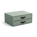 Miniatyrbillede 4 af 4: Skrivbordsbyrå med 2 lådor håller A4 Soft Teal Bigso Box of Sweden