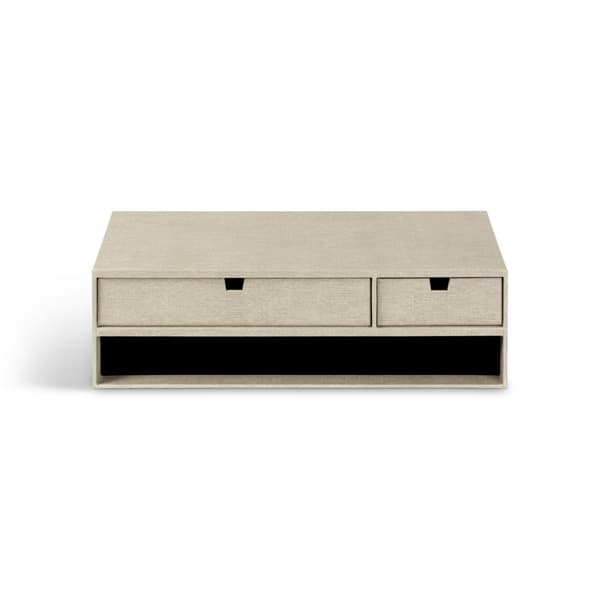 Laptopställ Ted med förvaring Linen 48,5x26x15cm Bigso Box of Sweden
