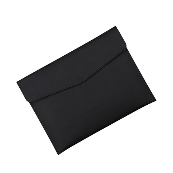 INF B5 Business Black PU -asiakirjatasku