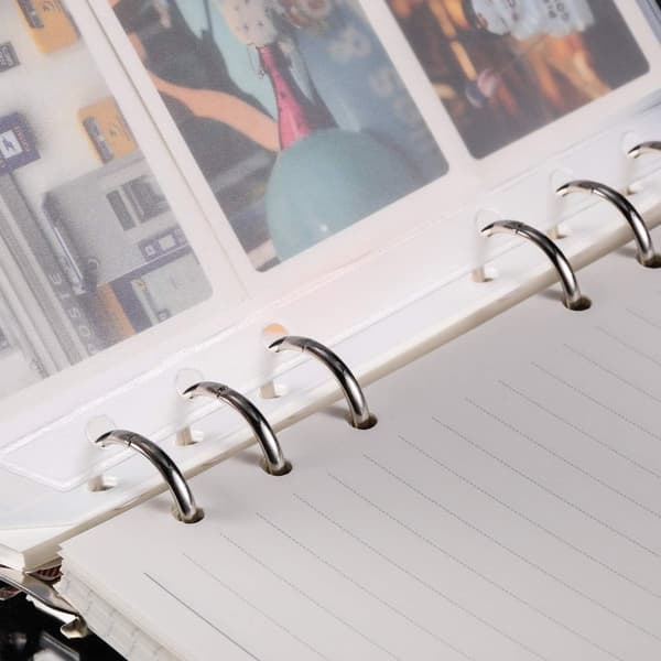 INF A5 PVC lynlås pose til 6-ring ringbind 30-pack