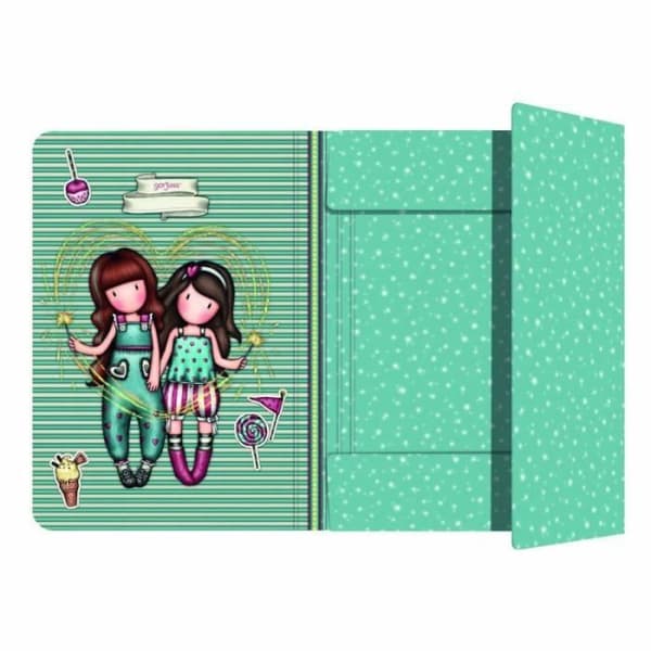 Gorjuss Folder Fireworks A4 Burgundy (24,8 x 9 x 33,4 cm) - 5018997636046