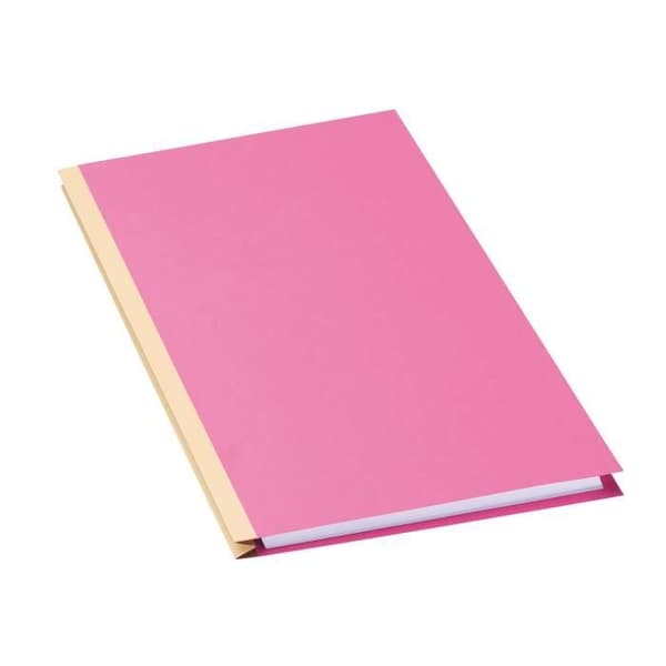 Mapp med bälg Exacompta kort 24 x 32 cm rosa - Paket om 10 st