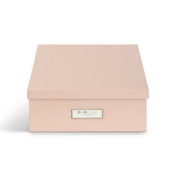 Stort förvaringsset för Kontoret Dusty Pink 5 delar Bigso Box of Sweden