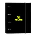 Miniatyrbillede 1 af 2: Ringbind Kelme Jungle Sort Grå Lime (27 x 32 x 3.5 cm)