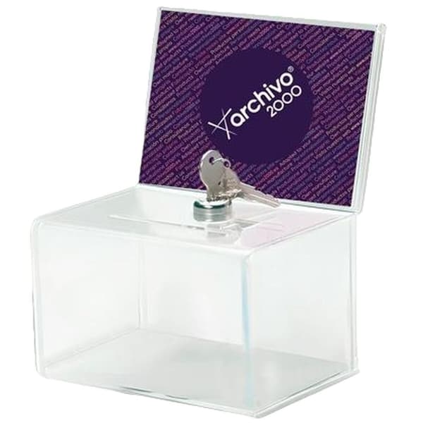 Urna Archivo 2000 Transparent 15,5 x 11 x 20,5 cm