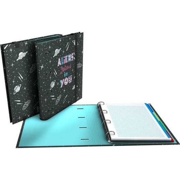 Ringpärm Grafoplas Carpebook Aliens Svart A4 (2 antal)