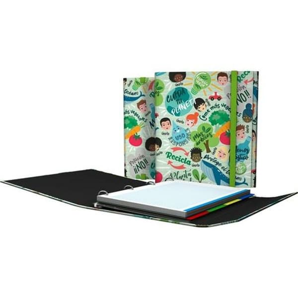 Ringpärm Grafoplas Carpeplús Revolution Green Grön A4 (2 antal)