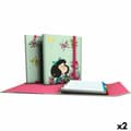 Miniatyrbillede 1 af 2: Ringbind Mafalda Carpeplús Grøn A4 (2 enheder)
