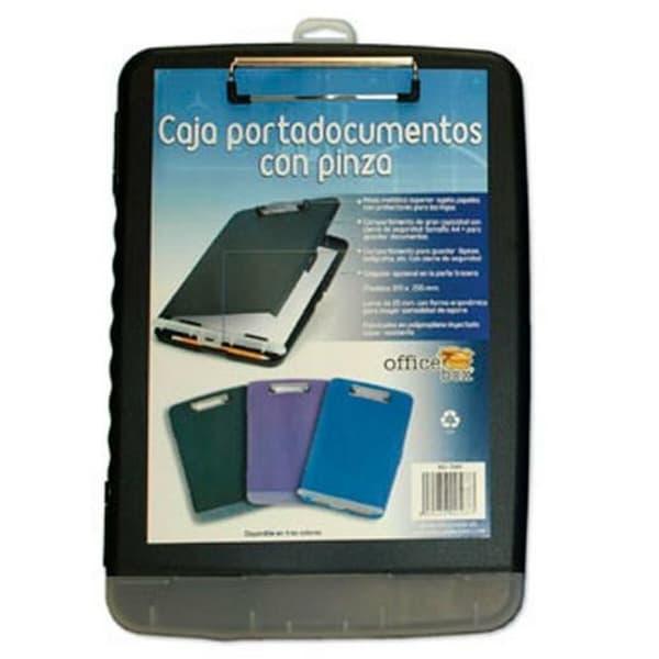 Dokumentmappe Office Box Klemme A4+ Sort