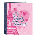 Miniatyrbillede 1 af 2: Ringbind Safta Paris Pink Marineblå A4 27 x 33 x 6 cm