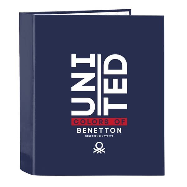 Ringbind Benetton Varsity Marineblå A4 27 x 33 x 6 cm