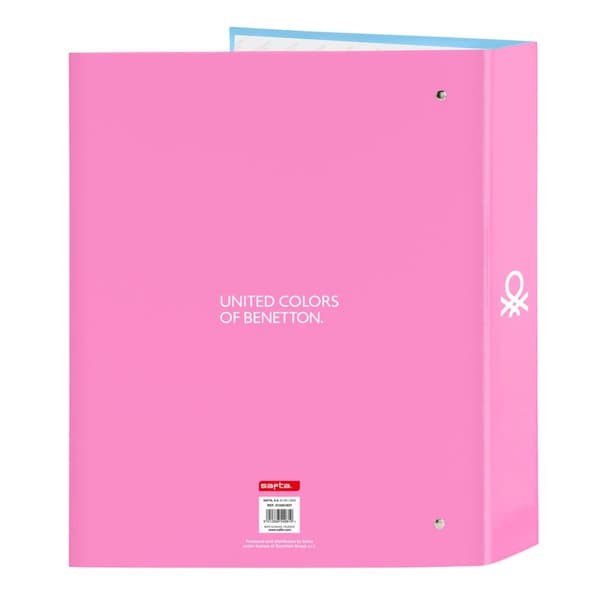 Rengaskansio Benetton Spring Pinkki Taivaansininen A4 27 x 33 x 6 cm