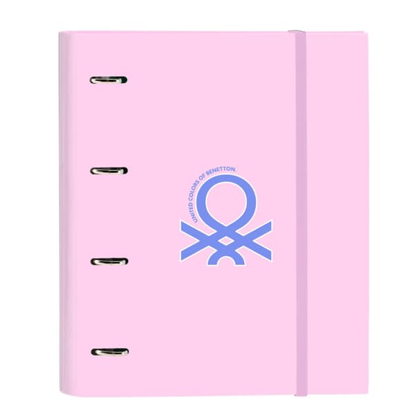 Ringpärm Benetton Pink Rosa (27 x 32 x 3.5 cm)