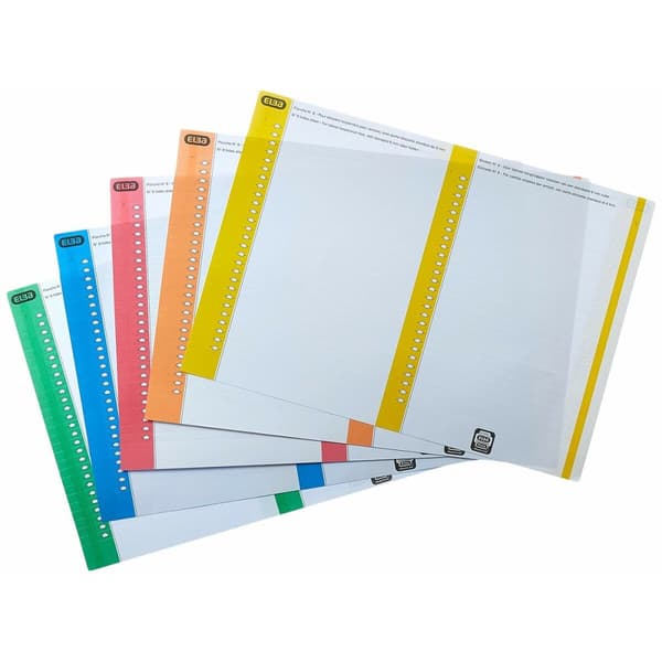 Etiketter Elba Hängfiler Multicolour A5 (10 antal)