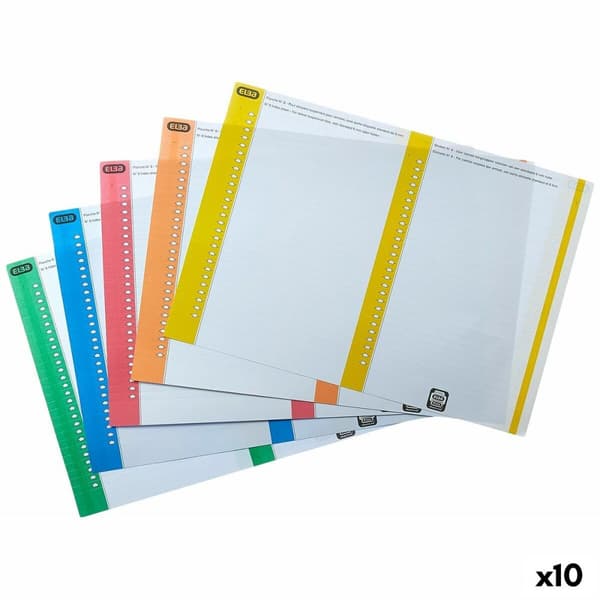 Etiketter Elba Hängfiler Multicolour A5 (10 antal)