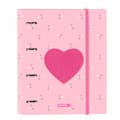 Miniatyrbilde 1 av 2: Ringperm Safta CorazÓn A4 Rosa (27 x 32 x 3.5 cm)
