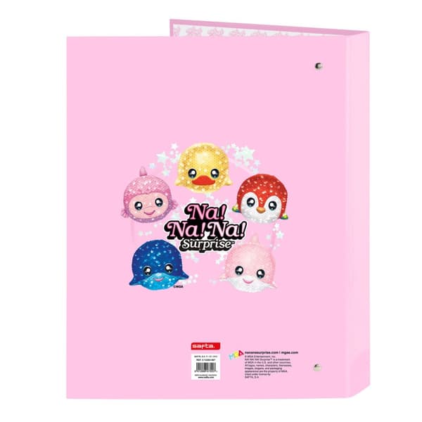Ringperm Na!Na!Na! Surprise Sparkles Rosa A4 26.5 x 33 x 4 cm