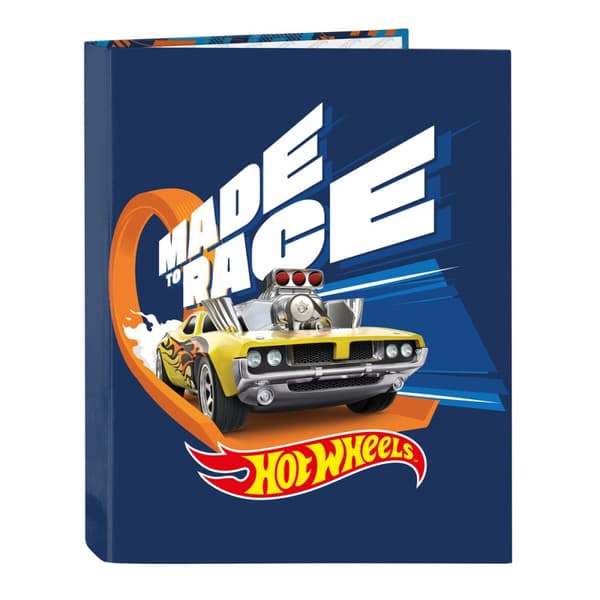 Ringperm Hot Wheels Speed club Oransje Marineblå A4 (26.5 x 33 x 4 cm)