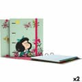 Miniatyrbilde 1 av 2: Ringperm Mafalda Carpebook Grønn A4 (2 enheter)