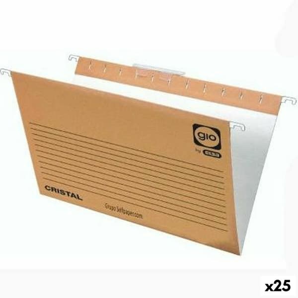 Hengemappe Elba Naturlig brun Din A4 (25 enheter)