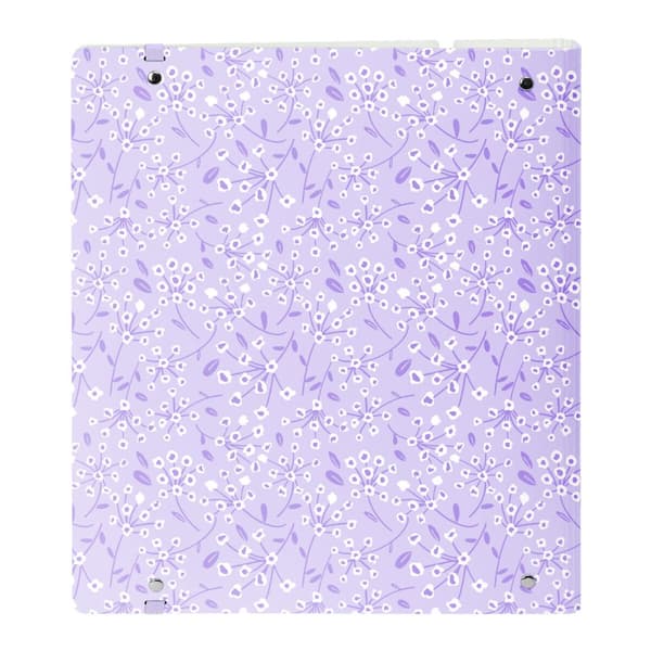 Rengaskansio Safta Light purple flowers Purppura 27 X 32 X 4 cm