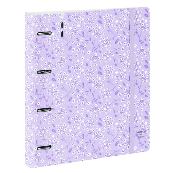 Rengaskansio Safta Light purple flowers Purppura 27 X 32 X 4 cm