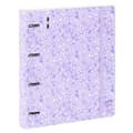 Miniatyrbillede 2 af 3: Ringbind Safta Light purple flowers Lilla 27 X 32 X 4 cm