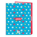 Miniatyrbillede 2 af 2: Ringbind Mickey Mouse Clubhouse Fantastic Blå Rød A4 26.5 x 33 x 4 cm