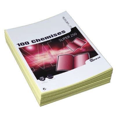 Mappar - MAJUSCULE - 250g - Gul - 24x32 cm - Paket med 100 st