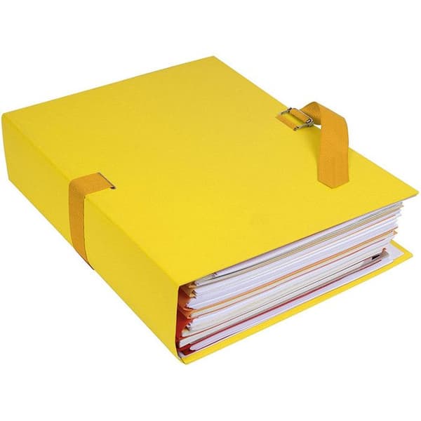 Expanderbar baksida - EXACOMPTA - Gul - A4-format - Kapacitet 1000 ark