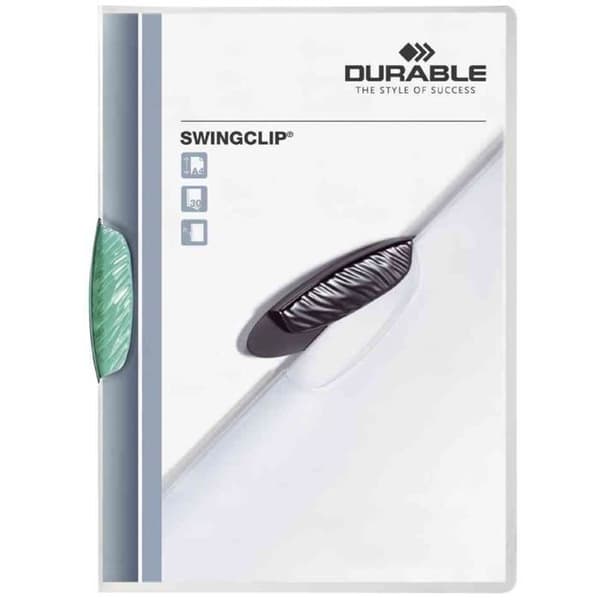 SWINGCLIP klippmappar, A4-storlek, grönt klipp