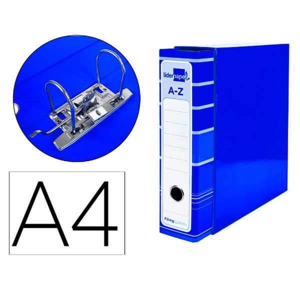 Ringpärm Liderpapel AZ14 Blå A4 (1 antal)