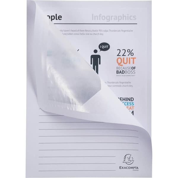 Undermapp Exacompta Forever Vit A4 100 Delar (4 antal)