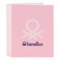 Pikkukuva 1 / 2: Rengaskansio Benetton Vichy Pinkki A4 27 x 33 x 6 cm