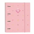 Miniatyrbild 1 av 2: Ringpärm Glow Lab Hearts Reservdel (100 Blad) A4