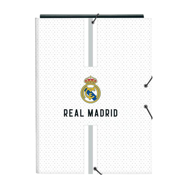 Rengaskansio Real Madrid C.F. Valkoinen Harmaa A4 26 x 33.5 x 2.5 cm
