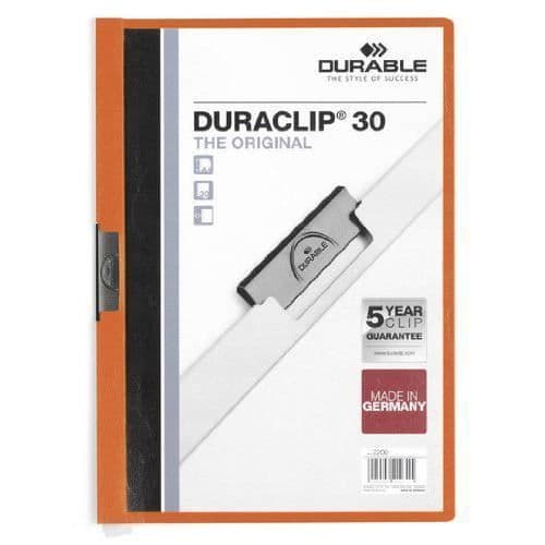 Hållbar 25-pack A4 klippmapp Orange - 220009