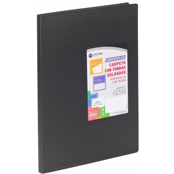 Organiseringsmappe Carchivo Carchiplás-Book Svart Din A4