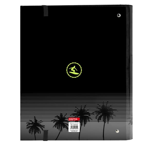 Ringpärm Safta Surf A4 Svart (27 x 32 x 3.5 cm)