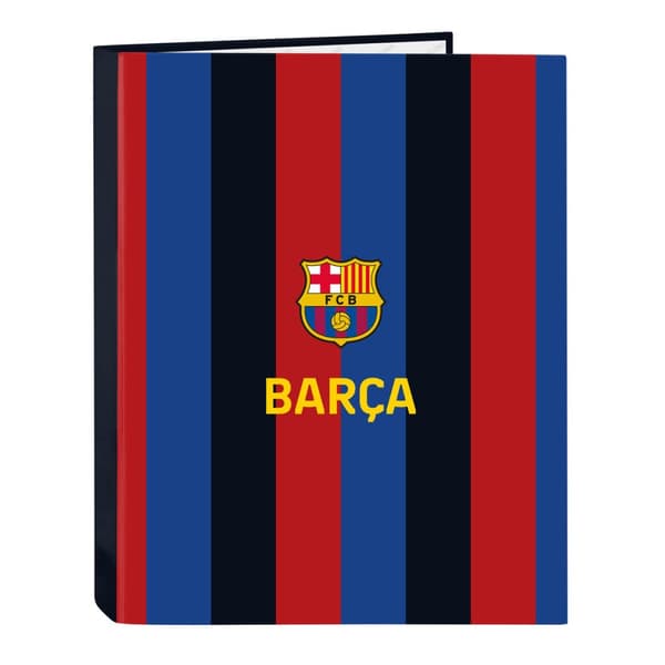 Ringbind F.C. Barcelona Rødbrun Marineblå A4 26.5 x 33 x 4 cm