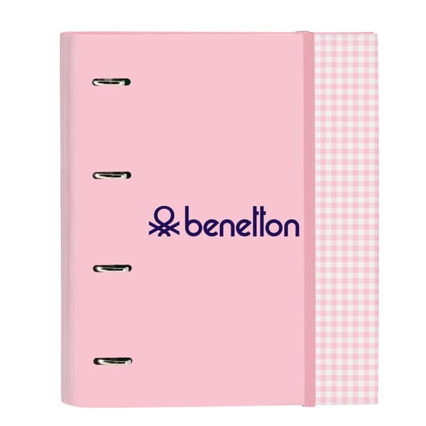 Rengaskansio Benetton Vichy A4 Pinkki (27 x 32 x 3.5 cm)