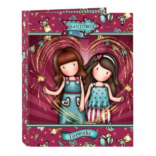 Rengaskansio Gorjuss Fireworks Punaruskea 26,5 x 33 x 4 cm