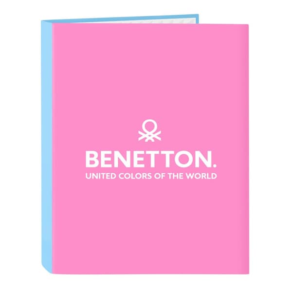 Ringperm Benetton Spring Rosa Himmelblå A4 26.5 x 33 x 4 cm