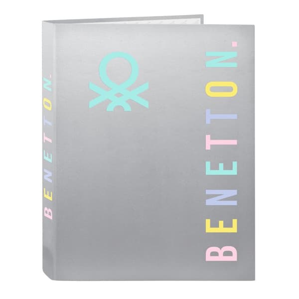 Rengaskansio Benetton Silver Hopeinen A4 26.5 x 33 x 4 cm