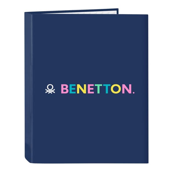 Rengaskansio Benetton Cool Laivastonsininen A4 26.5 x 33 x 4 cm