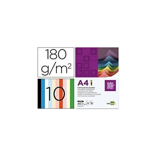 Liderpapel 937332 Cardstock A4 180g/m2 10 Pack 100 Cream - CT04