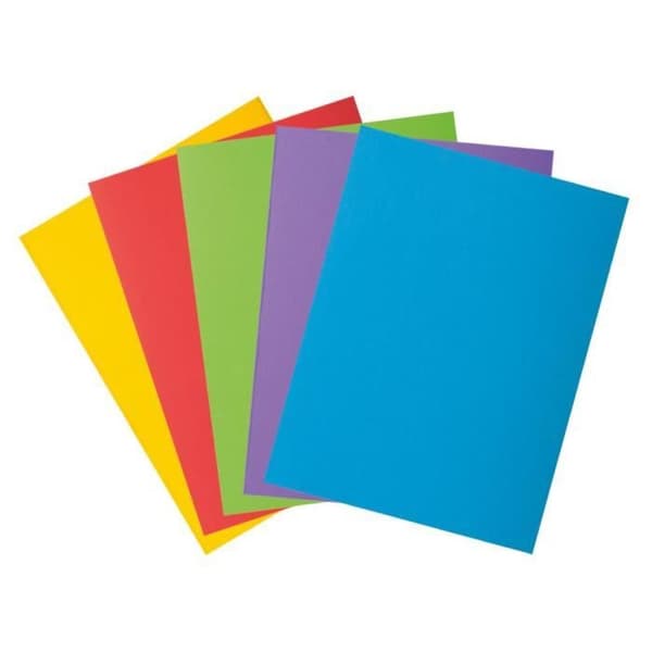 Mapp 2 flikar 240 x 320 mm - 220 g-m² kort - Assorted Vivid