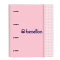 Miniatyrbild 1 av 2: Ringpärm Benetton Vichy A4 Rosa (27 x 32 x 3.5 cm)